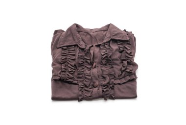 gömlek. beyaz üzerine katlanmış t-shirt 