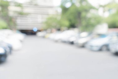 soyut bulanık park araba