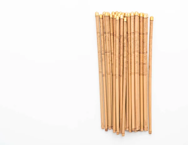 Palillos de bambú sobre blanco —  Fotos de Stock