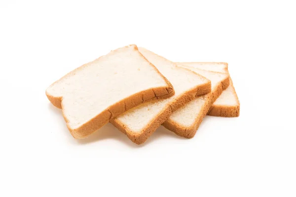 Молочный хлеб на белом — стоковое фото