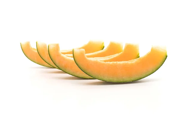 Melon Cantaloup sur blanc — Photo