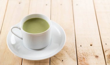 hot matcha latte