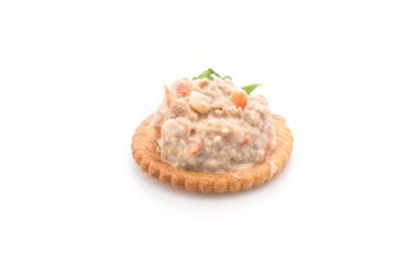 ton balıklı salata kraker ile