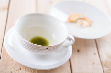 matcha latte boş bardak