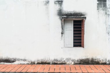 Eski cam duvar arka plan ile