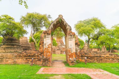 Güzel eski mimari tarihi Ayutthaya Tayland