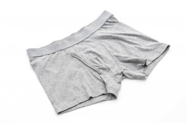 Beyaz arka plan üzerinde erkek iç giyim