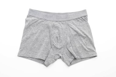 Beyaz arka plan üzerinde erkek iç giyim