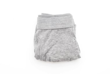 Beyaz arka plan üzerinde erkek iç giyim