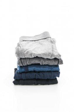 Beyaz arka plan üzerinde erkek iç giyim