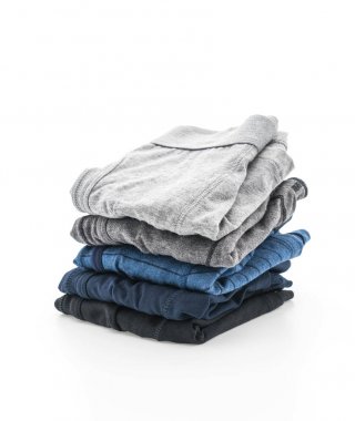 Beyaz arka plan üzerinde erkek iç giyim