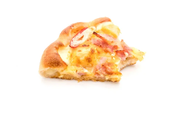 Hawaiano frutti di mare pizza isolato su sfondo bianco — Foto Stock