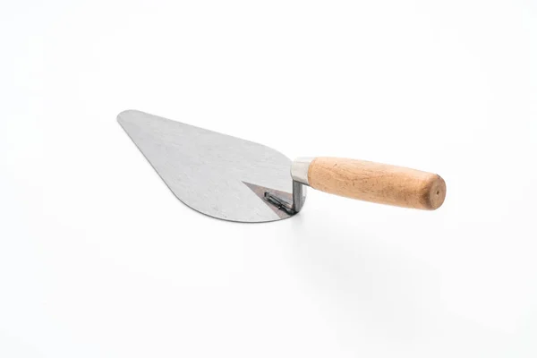 Trowel a argamassa em branco — Fotografia de Stock