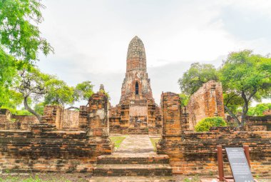 Güzel eski mimari tarihi Ayutthaya Tayland
