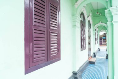 Phuket town oteli eski binanın Sino-Portekiz mimari.