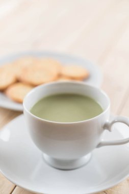 hot matcha latte