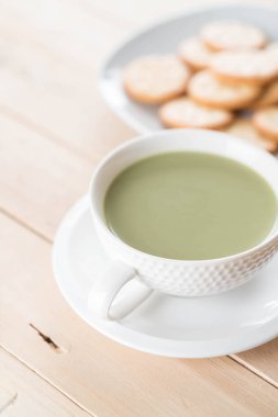 hot matcha latte
