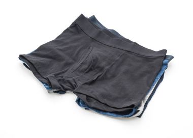 Beyaz arka plan üzerinde erkek iç giyim