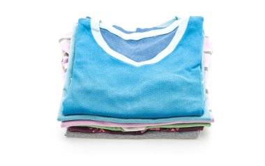 giyim üzerine beyaz yığınları 