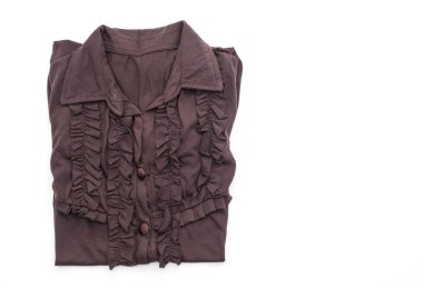 gömlek. beyaz üzerine katlanmış t-shirt 