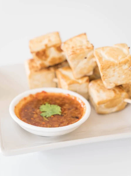 Tofu fritto - cibo sano — Foto Stock