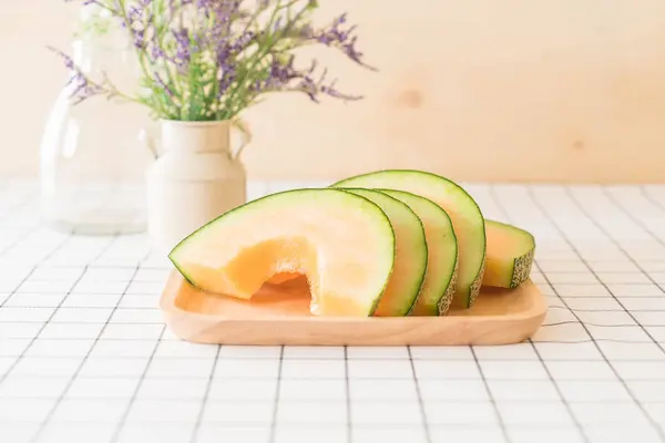 Frische Cantaloupe-Melone — Stockfoto