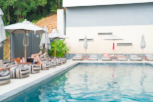 Abstrakt sløring swimmingpool i hotel resort - Stock-foto