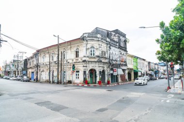 Phuket, Tayland -Ekim 30, 2016, Phuket town, Tayland: Phuket ol