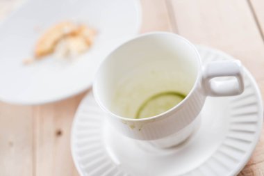 matcha latte boş bardak