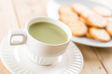 hot matcha latte