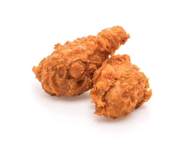 Fried chicken on white background — Stock Photo, Image