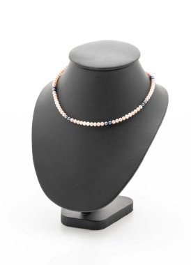 güzel ve lüks kolye takı ile boyun standı 