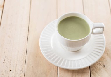 hot matcha latte