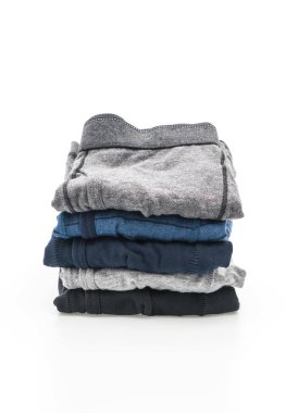 Beyaz arka plan üzerinde erkek iç giyim