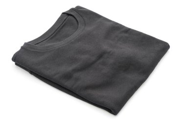 gömlek. beyaz üzerine katlanmış t-shirt 