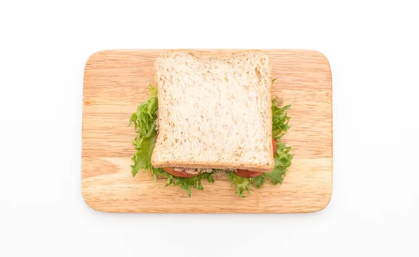 Tuna sandwich on white — Stock Photo, Image