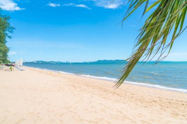 Boş deniz ve plaj arka plan 