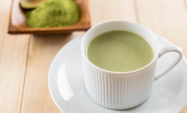 hot matcha latte