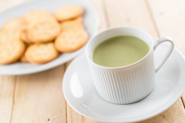 hot matcha latte