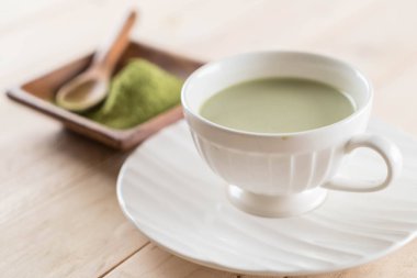 hot matcha latte