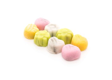 tatlı mochi üzerinde beyaz