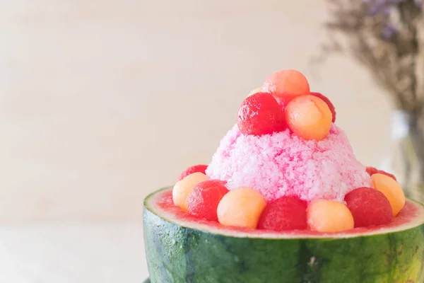 Postre de sandía bingsu — Foto de Stock