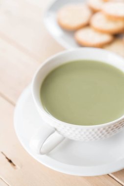 hot matcha latte