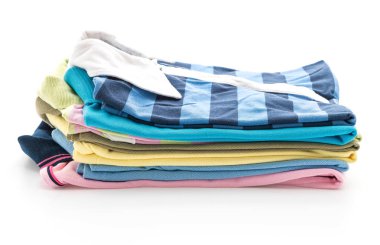 giyim üzerine beyaz yığınları 