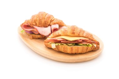 croissant sandwich ham