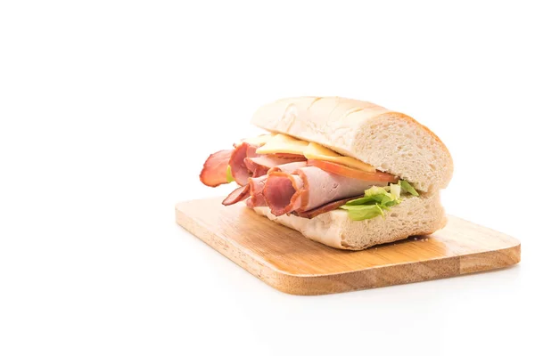 Tengeralattjáró szendvics sonka és saláta — Stock Fotó