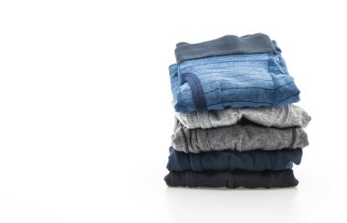 Beyaz arka plan üzerinde erkek iç giyim