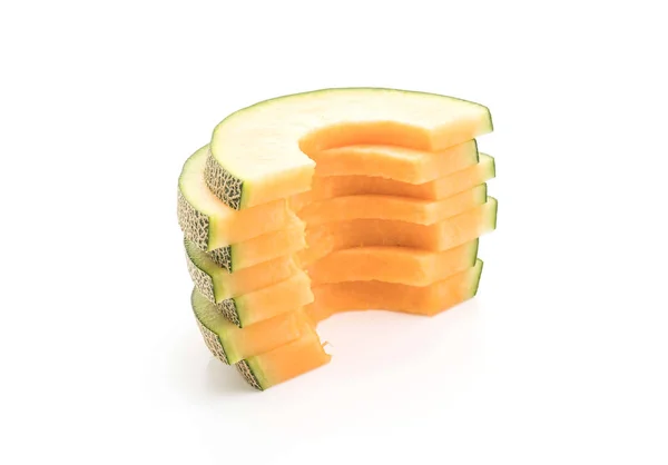 Melone di melone su bianco — Foto Stock