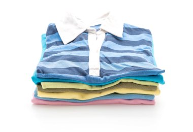 giyim üzerine beyaz yığınları 