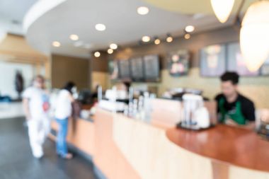 Soyut bulanıklık kahve dükkanı 